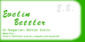 evelin bettler business card